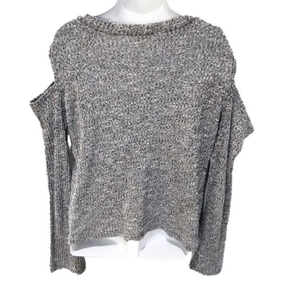 Pinc Premium Girls Cold Shoulder Ribbed Long Sleeve Top - Picture 2 of 3